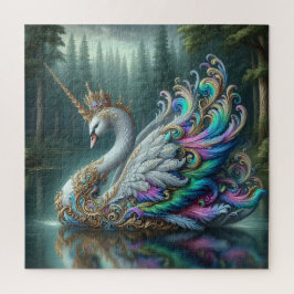 Quebra-cabeça Majexpressa Unicorn Swan