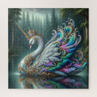 Quebra-cabeça Majexpressa Unicorn Swan