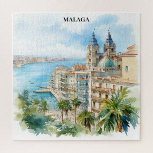 Quebra-cabeça Málaga Andaluzia Espanha Viagem