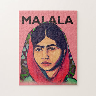 Quebra-cabeça Malala Yousafzai, Arte Feminista Inspiradora