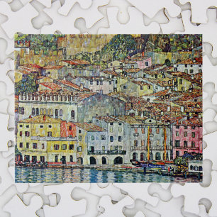 Quebra-cabeça Malcesine no lago Garda por Gustavo Klimt