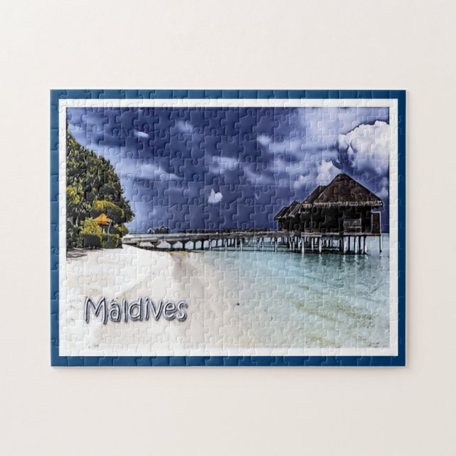 Quebra-cabeça Maldivas - Panorama - (Horizontal)