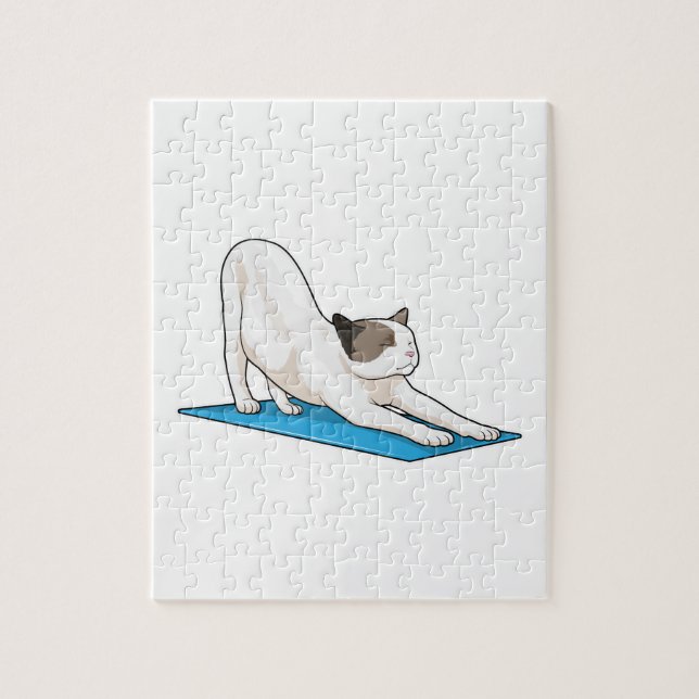 Quebra-cabeça Malhação de Meditação de Ioga Cat (Vertical)