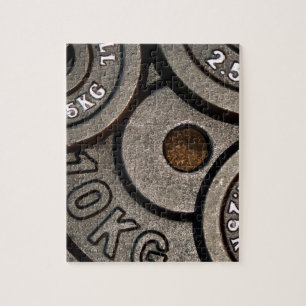 Quebra-cabeça Malhação de Pesos do Gym Preto