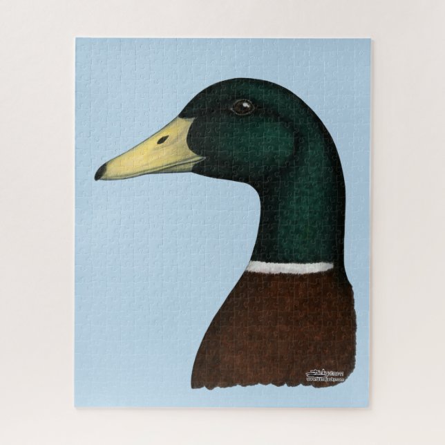 Quebra-cabeça Mallard Drake Head (Vertical)