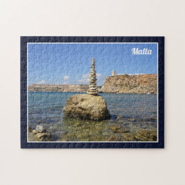 Quebra-cabeça Malta Għajn Tuffieħa Bay Sea Shore