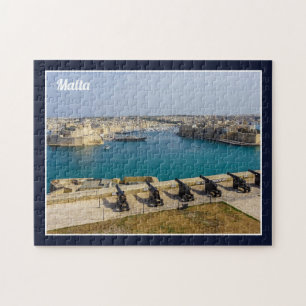 Quebra-cabeça Malta Grand Harbor Da Bateria De Valeta