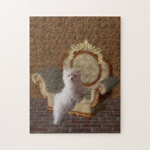 Quebra-cabeça Maltês Puppy Sobre A Arte Do Cão