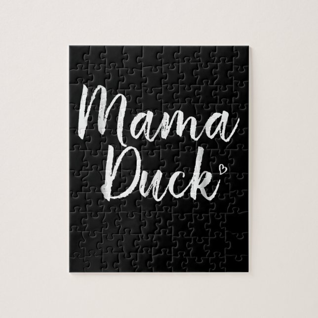 Quebra-cabeça Mama Duck, Cute Duck, Mors Day, presentes, mamãe (Vertical)