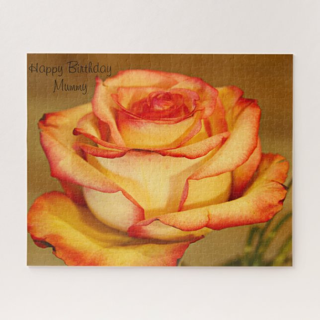 Quebra-cabeça Mamãe de Aniversário. (Horizontal)