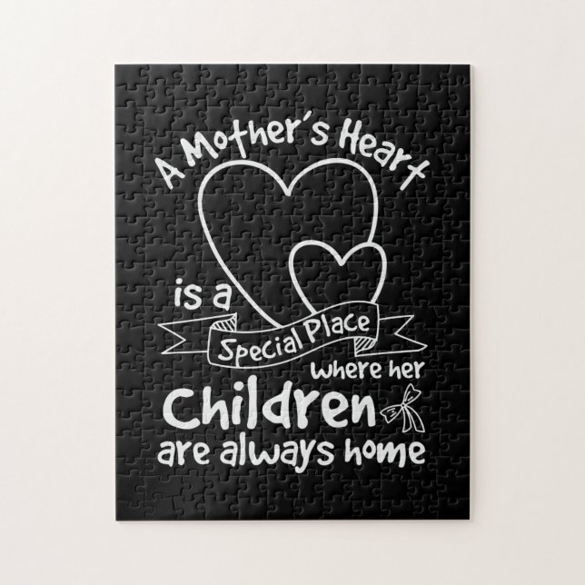 Quebra-cabeça Mamãe Deu o coração de uma mãe (Vertical)