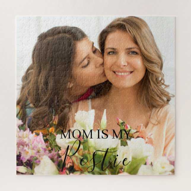 Quebra-cabeça Mamãe É Minha Melhor Foto Personalizada De Nomes (Vertical)