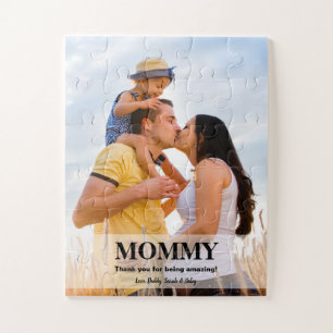 Quebra-cabeça Mamãe personalizada moderna de fotos Você é incrív