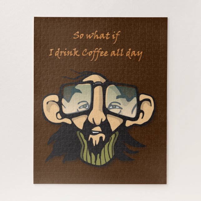 Quebra-cabeça Man Glams Café (Vertical)