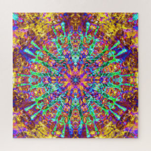 Quebra-cabeça Manala Psicodélica Trippy Hippie Coletivo