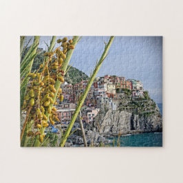 Quebra-cabeça Manarola - Cinque Terre - Azeitonas - 11x14 - 252 