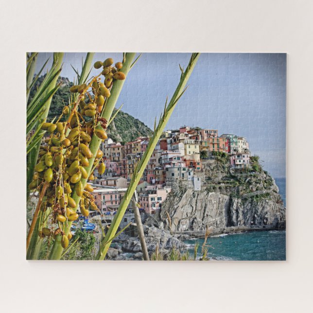 Quebra-cabeça Manarola - Cinque Terre - Azeitonas - 16x20 - 520  (Horizontal)