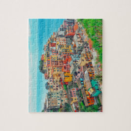 Quebra-cabeça Manarola Cinque Terre Itália — Pintura Costeira