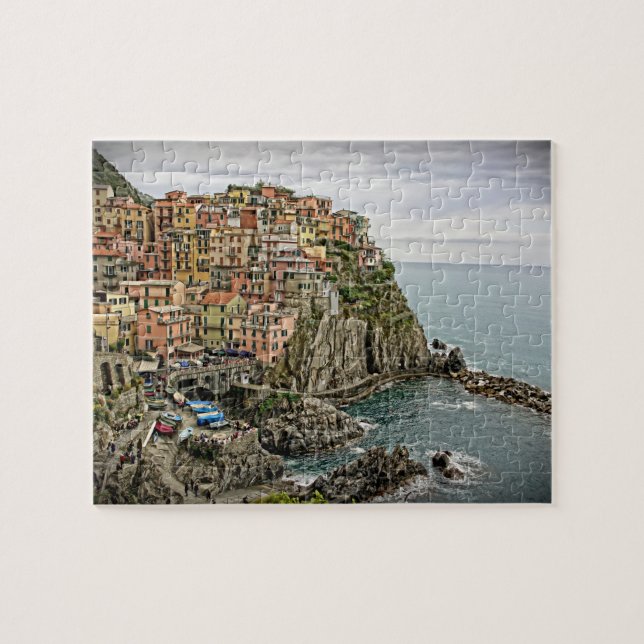 Quebra-cabeça Manarola, Itália - CInque Terre - 8x10 - 110 pcs (Horizontal)