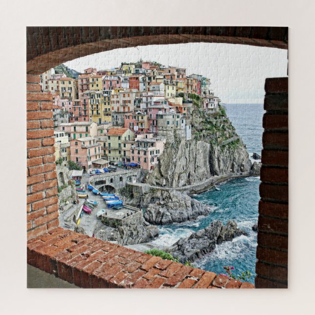 Quebra-cabeça Manarola, Itália - Janela View - 676 pcs. (Vertical)