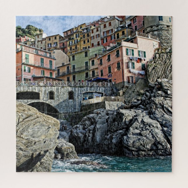 Quebra-cabeça Manarola Italy Viagem Adventure - 20x20 - 676 pcs (Vertical)