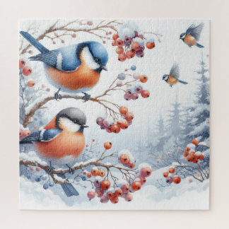 Quebra-cabeça Manchas vermelhas em uma árvore de remo na florest