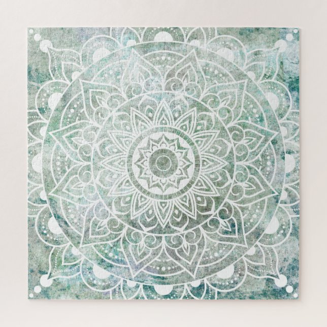 Quebra-cabeça Mandala Boêmio Étnico Elegante (Vertical)