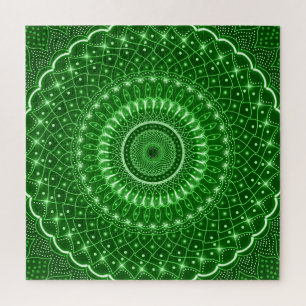Quebra-cabeça Mandala boho, uma cura espiritual moderna da Índia