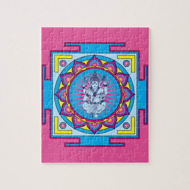 Quebra-cabeça Mandala de Ganesha (Vertical)