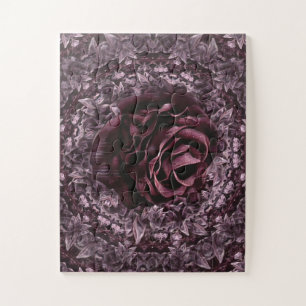 Quebra-cabeça Mandala de Rosa