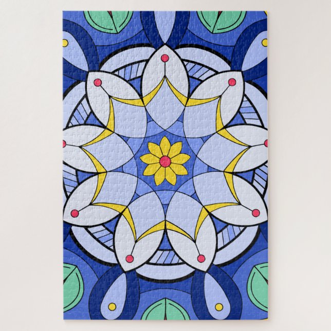 Quebra-cabeça Mandala Padrão 01 (Vertical)