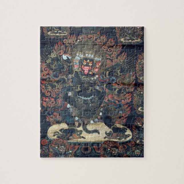 Quebra-cabeça Mandala (pergaminho pintado) (Vertical)