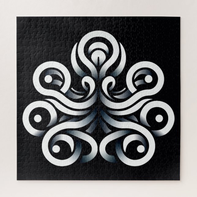Quebra-cabeça Mandalas Geométricos Sagrados Zen Mínimos Abstrato (Vertical)