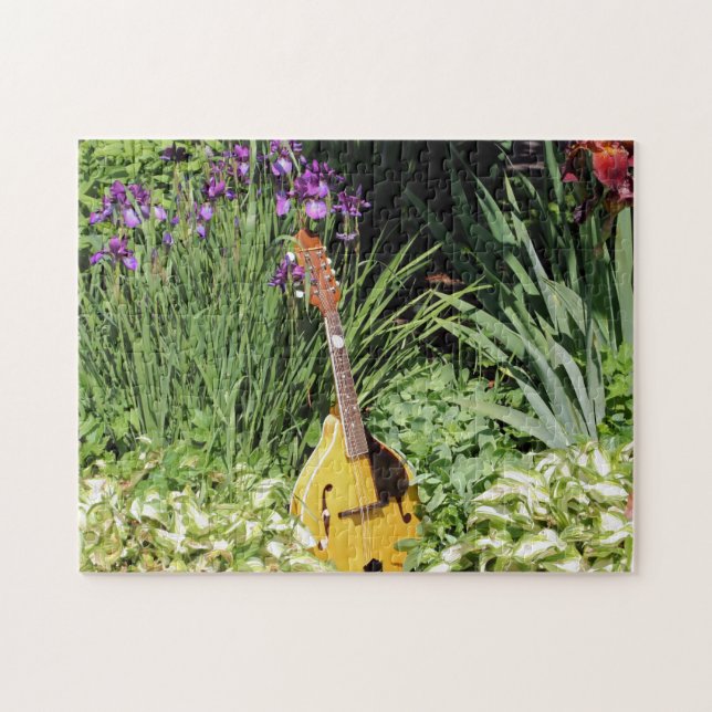 Quebra-cabeça Mandolin E Irrisa Jardim Flor (Horizontal)