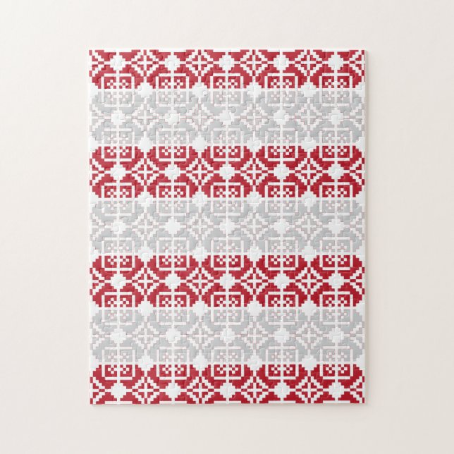 Quebra-cabeça Manhã da Letónia - Padrão geométrico II do SUN (Vertical)