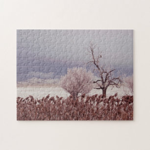 Quebra-cabeça Manhã gelado da montanha de Utá - 11x14 - PC 252