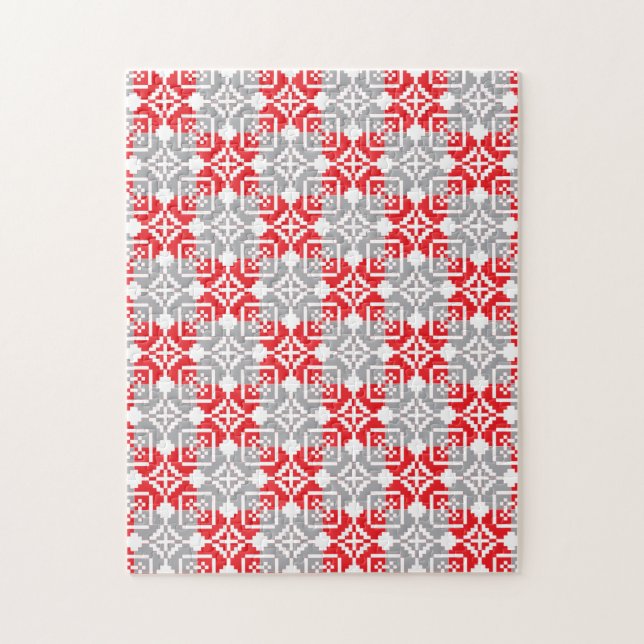 Quebra-cabeça Manhã letã - SN - padrão geométrico VI (Vertical)