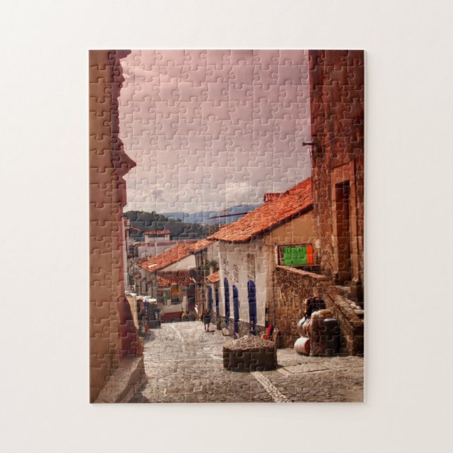 Quebra-cabeça Manhã na rua de Taxco (Vertical)