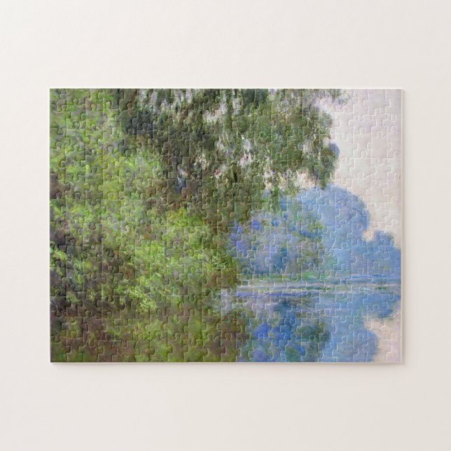 Quebra-cabeça Manhã no Seine perto de Giverny Claude Monet (Horizontal)