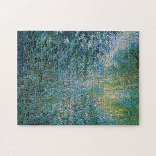 Quebra-cabeça Manhã no Sena em Chuva Monet de Belas Artes (Horizontal)