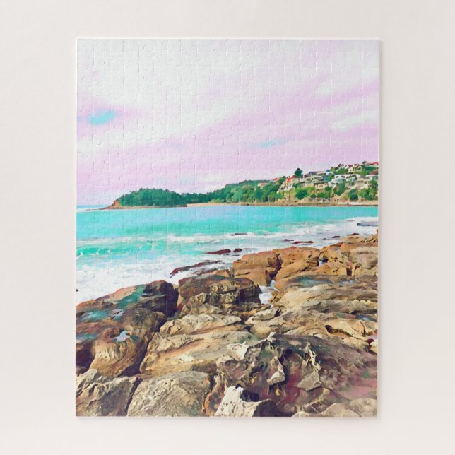 Quebra-cabeça Manly Beach surf Austrália viagem (Vertical)