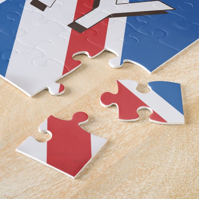 Quebra-cabeça mantenha a calma e o carregar no poster de viagens (Lateral)