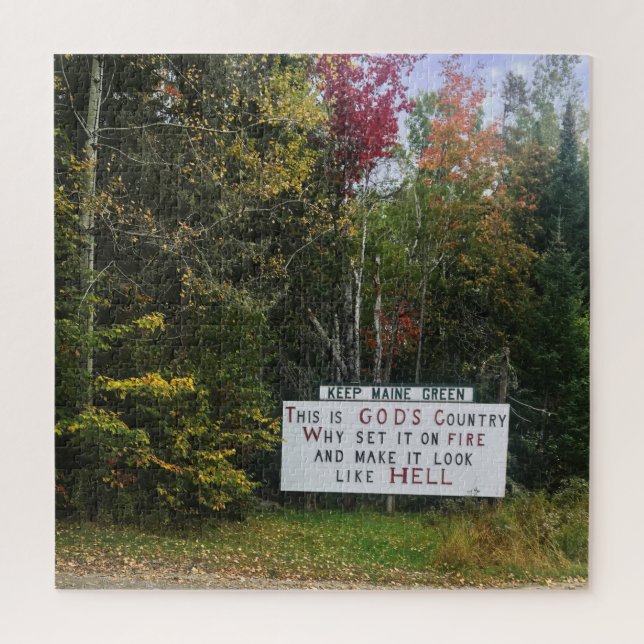 Quebra-cabeça manter verde-marinho (Vertical)