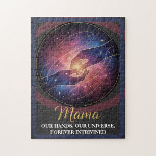 Quebra-cabeça Mãos da Mamãe Celestial Galáxia Universo