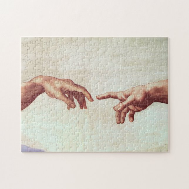 Quebra-cabeça Mãos de Michelangelo (Horizontal)