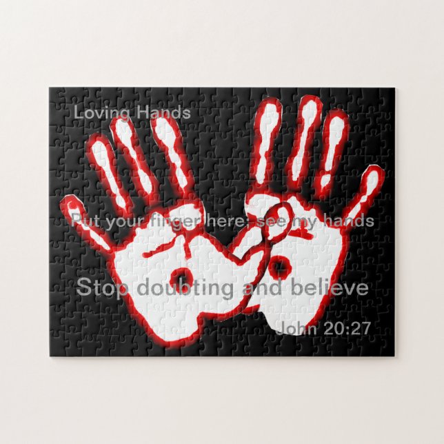 Quebra-cabeça Mãos Loving - 20:27 de John (Horizontal)