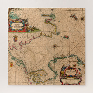 Quebra-cabeça Mapa antigo antigo inspirado (1)