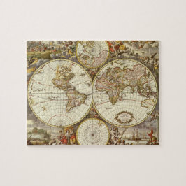 Quebra-cabeça Mapa Antigo do Mundo Antigo por Frederick de Wit,