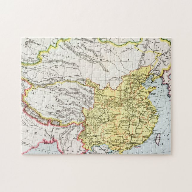 QUEBRA-CABEÇA MAPA: CHINA, 1910 (Horizontal)