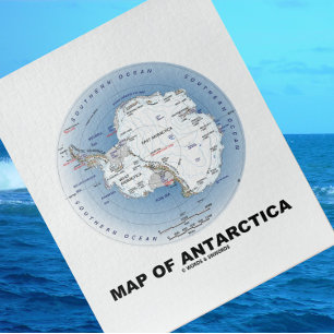 Quebra-cabeça Mapa Da Antártica (Geografia)